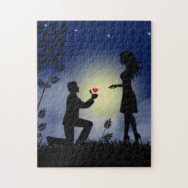 Heiraten Sie mir Vorschlag Rätsel Puzzle (Vertikal)