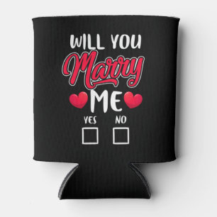 Heiraten Sie mir Vorschlag - Valentinstag Dosenkühler