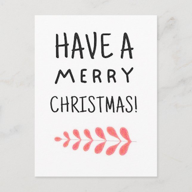 Heiraten Sie Weihnachten! Postkarte (Vorderseite)