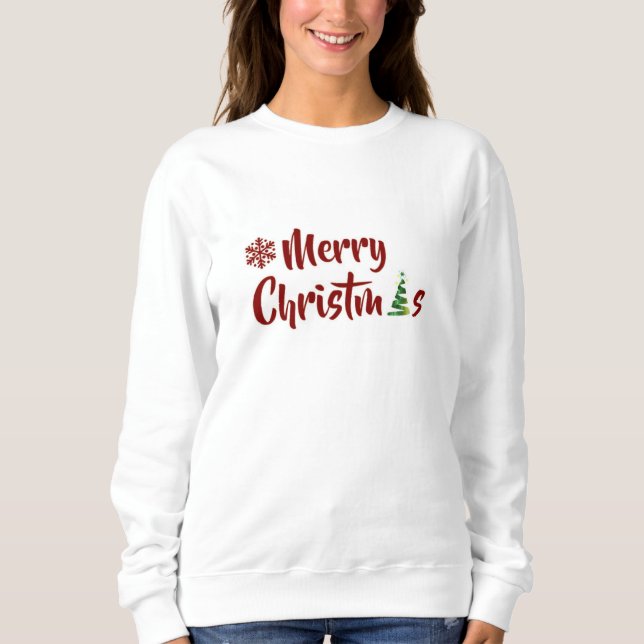 heiraten Weihnachten Sweatshirt (Vorderseite)