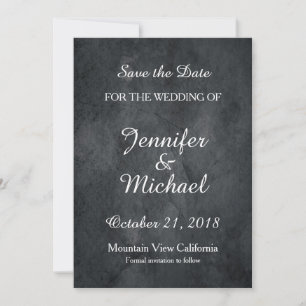 Heiratet bald Hochzeit Handgeschrieben Grau Klassi Save The Date