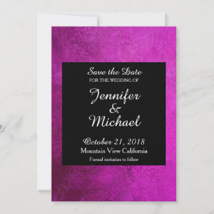Heiratet bald Hochzeit Handschrift Schwarz Rosa Save The Date