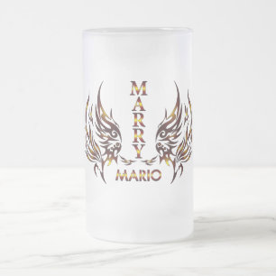 Heirats Bierglas Mattglas Bierglas