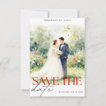 Heirats-Einladung "Save The Date" | Romantisch