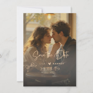 Heirats-Einladung "Save The Date" Romantisch Save The Date