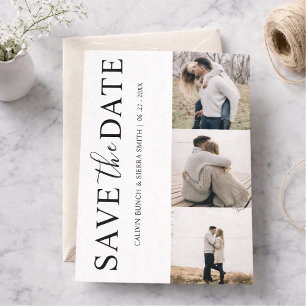 Heiratsankündigung Fotocollage "Termin vormerken" Save The Date
