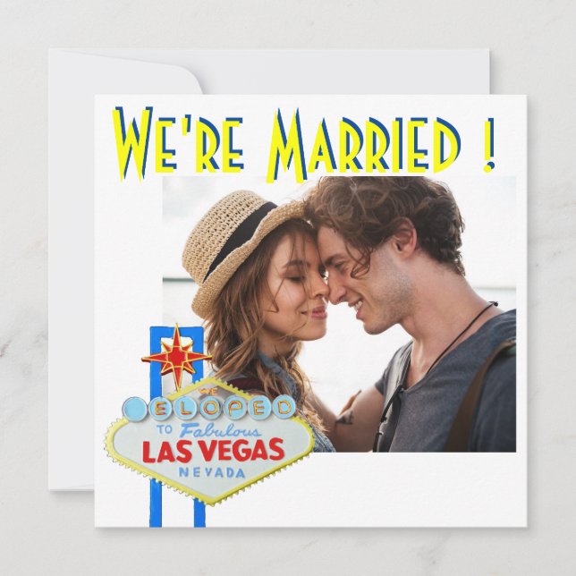 Heiratsankündigung Las Vegas Hochzeiten Ankündigung (Vorderseite)