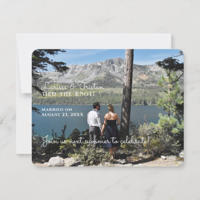 Heiratsankündigung Save the Date (Vorderseite)