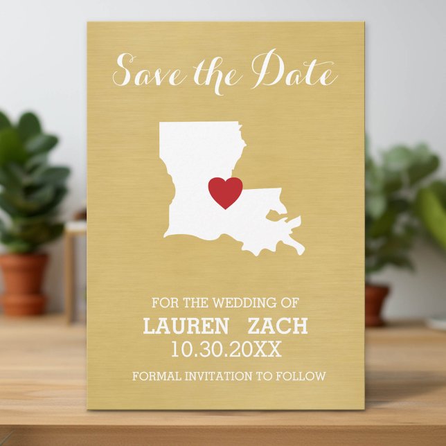 Heiratsankündigung Texas Heimatstaat Save The Date (Custom Save the Date Invitation with Download Option)