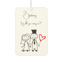 Heiratsantrag Autolufterfrischer
