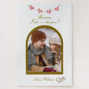 Heiratsantrag-Foto-Puzzle Ich heirate - Dich? Puzzle