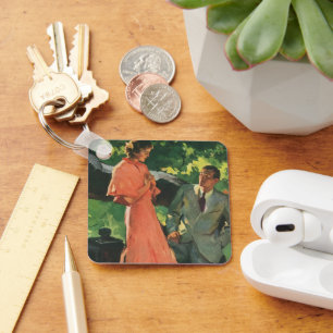 Heiratsantrag im Vintage-Stil; Willst du mich heir Schlüsselanhänger