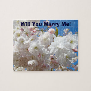 Heiratsantrag-Puzzle Willst du mich heiraten! Flor Puzzle