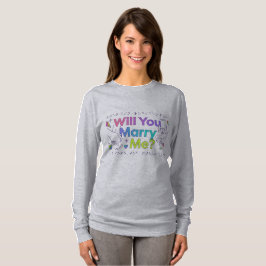 Heiratsantrag "Willst du mich heiraten?" T-Shirt