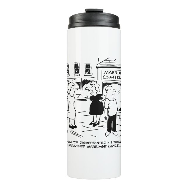 Heiratsberatung, nicht Annullierung Thermosbecher (Vorderseite)