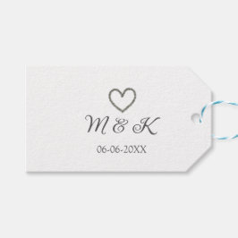 Heiratsbrief für Silberherz, modern Geschenkanhänger