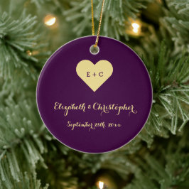 Heiratsjubiläum im eigenen Herzen Unser erstes Ver Keramik Ornament