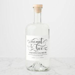 Heiratsmittel - Honigwein Alkoholflaschenetikett