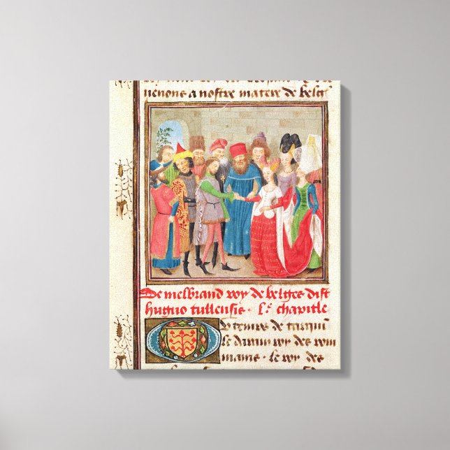 Heiratsszene Leinwanddruck (Vorderseite)