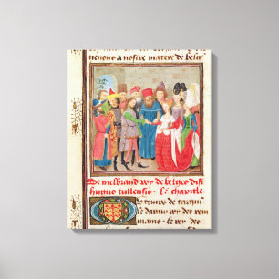 Heiratsszene Leinwanddruck