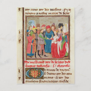 Heiratsszene Postkarte