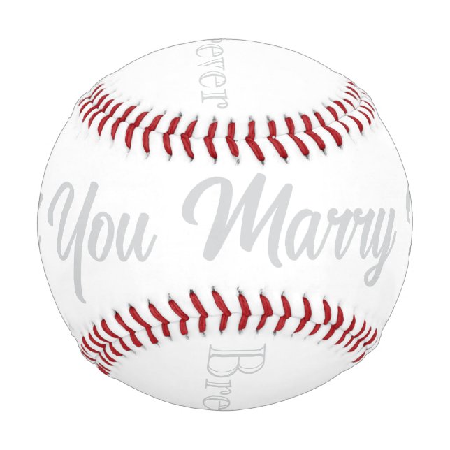 Heiratsvorschlag Baseball HAMbyWG (Vorderseite)