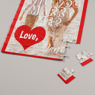 Heiratsvorschlag wird mir dein Foto heiraten Puzzle