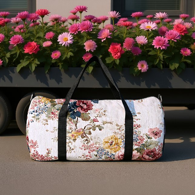 Heirloom Chintz Floral Print Duffle Bag (Von Creator hochgeladen)