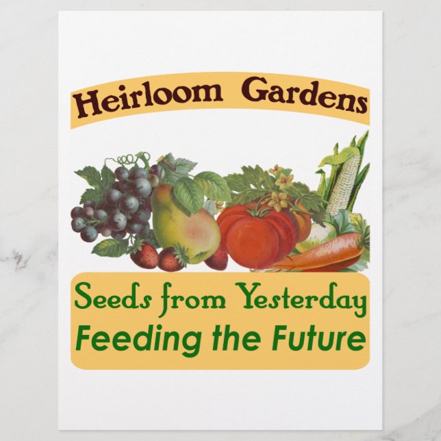 Heirloom Gardener Custom Flyer (Vorne)
