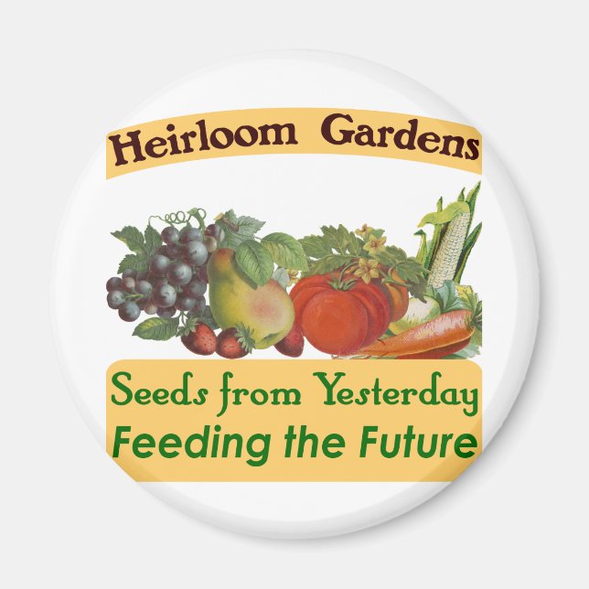 Heirloom Gardens Grünes Sprichwort Magnet (Vorne)