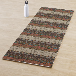 Heirloom-Gewebe mit dekorativen Mustern Yogamatte