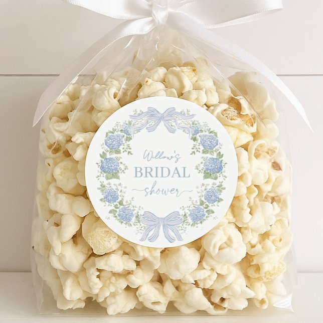 Heirloom Hydrangea Bridal Shower Stickers (Von Creator hochgeladen)