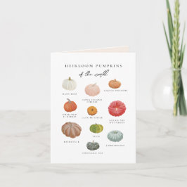 Heirloom Pumpkins Fall Karte