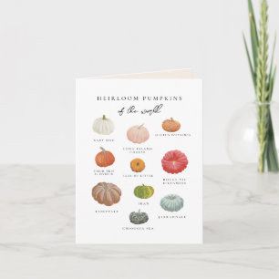 Heirloom Pumpkins Fall Karte