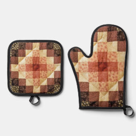 Heirloom Quilt Pattern Ofenhandschuh & Topflappen-Set