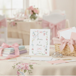 Heirloom Rose & Ribbon Stork Books and Cards Sockelschild