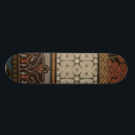 Heirloom Textil mit dekorativen Mustern Skateboard<br><div class="desc">Druck eines dekorativen Erbsttextils von Juni Erica Vess. Blütenmuster auf einem hellbraunen Hintergrund. Wenn Sie Gefallen an Erdtönen und Blume haben,  ist dies der Kauf für Sie!</div>