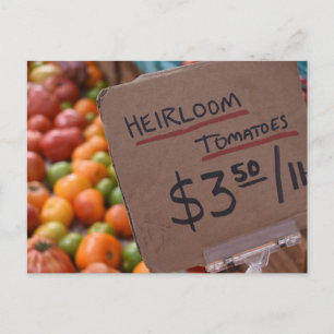 Heirloom Tomaten Greenmarket Farmer's Market NYC Postkarte