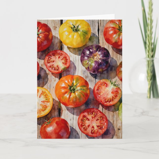 Heirloom Tomatoes Karte (Vorderseite)