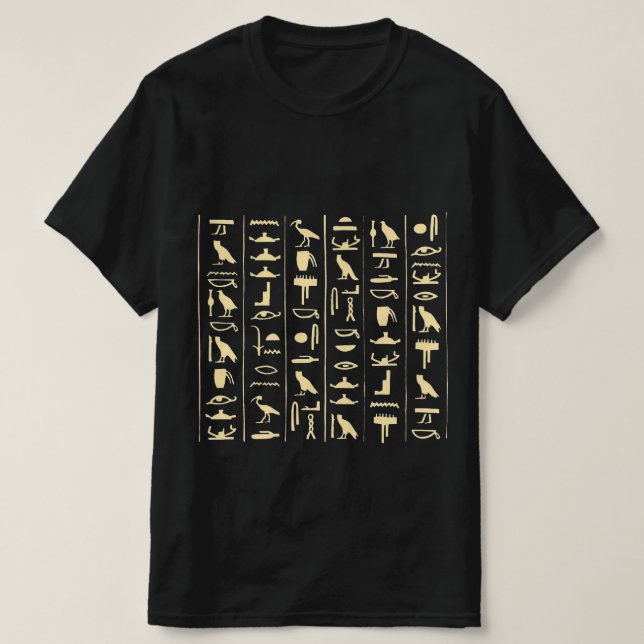 Heiroglyphischer egyptischer T - Shirt (Design vorne)