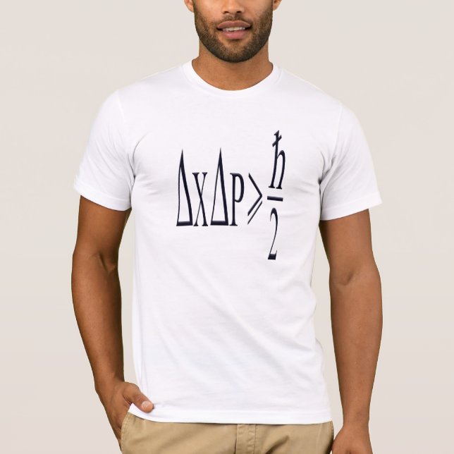 Heisenberg uncertainty principle T-Shirt (Vorderseite)
