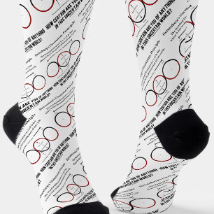 Heisenbergs Grundsatz der Unsicherheit Physik-Spaß Socken
