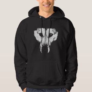 Heisere Hoodie-Wolf-Kunst-mit Kapuze Hoodie