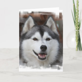 Heisere Hundegruß-Karte Karte
