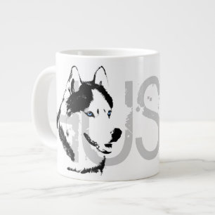 Heisere Hundekaffee-Tassen-sibirischer Jumbo-Tasse