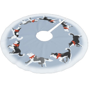 Heisere Polyester Weihnachtsbaumdecke