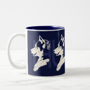 Heisere Tassen-Kaffeetasse-coole sibirischer Zweifarbige Tasse