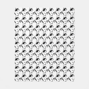 Heisere umfassende Husky-Schlitten-Hundedecken Fleecedecke