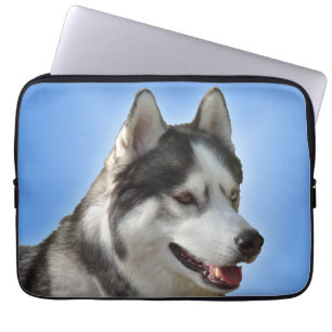 Heiserer Laptop-Kasten-sibirischer Husky mustert Laptopschutzhülle
