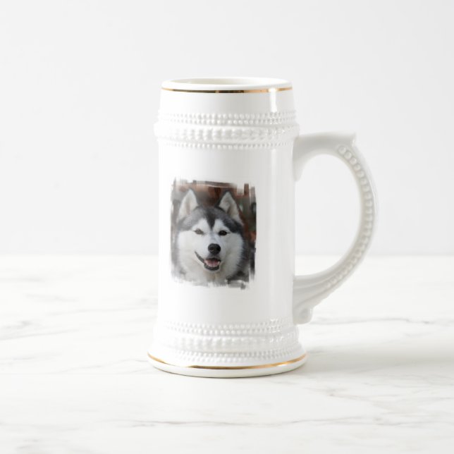 Heiseres Hundebier Stein Bierglas (Rechts)